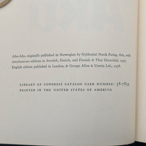 Aku-Aku by Thor Heyerdahl (RARE, First Edition), 1958 📜🏛️🗿