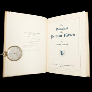 Das Rubaiyat eines Perserkätzchens von Oliver Herford (frühe illustrierte Ausgabe, selten), 1912 🐱📖🖋️