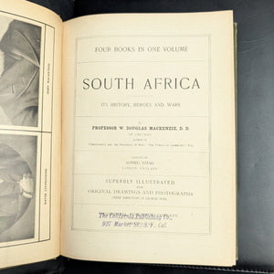 South Africa: Its History, Heroes, and Wars by W. Douglas Mackenzie (Illustrated Edition), 1900 🇿🇦📜⚔️