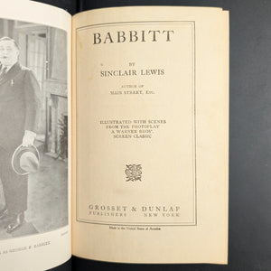 Babbitt by Sinclair Lewis (Illustrated Reprint), 1924 📜📖✍️