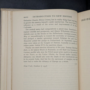 Inside Europe by John Gunther (Revised Edition), 1938 🗺️🏛️✍️