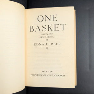 One Basket by Edna Ferber (People’s Book Club Edition), 1947 🧺📚🇺🇸