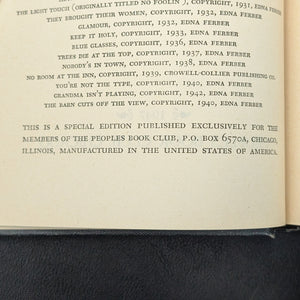 One Basket by Edna Ferber (People’s Book Club Edition), 1947 🧺📚🇺🇸