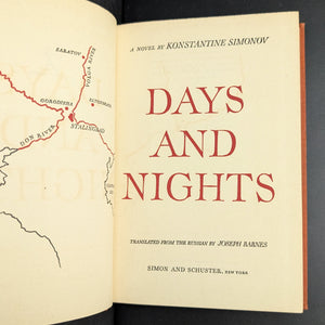 Days and Nights, by Constantine Simonov, (RARE, First American Edition), 1945 📜⚔️🇷🇺