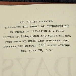 Days and Nights, by Constantine Simonov, (RARE, First American Edition), 1945 📜⚔️🇷🇺