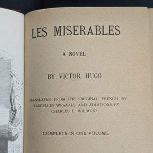 Les Misérables, by Victor Hugo, (Barse & Hopkins Edition, Illustrated), Undated 🇫🇷📜📚