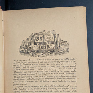 Guy Mannering, by Sir Walter Scott, (RARE, Decorative Binding, San Francisco Provenance), Undated 📜🇬🇧🔮