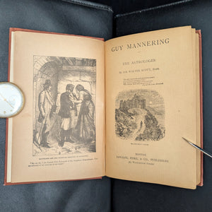 Guy Mannering, by Sir Walter Scott, (RARE, Decorative Binding, San Francisco Provenance), Undated 📜🇬🇧🔮