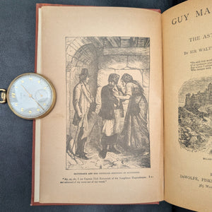 Guy Mannering, by Sir Walter Scott, (RARE, Decorative Binding, San Francisco Provenance), Undated 📜🇬🇧🔮