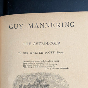 Guy Mannering, by Sir Walter Scott, (RARE, Decorative Binding, San Francisco Provenance), Undated 📜🇬🇧🔮