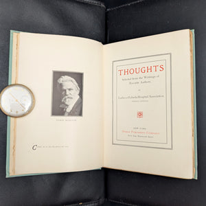 Thoughts by Ladies of Fabiola Hospital Association (RARE Decorative Binding), 1901 📜🏥✨