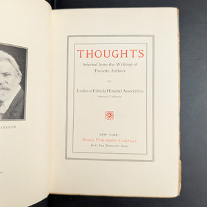 Thoughts by Ladies of Fabiola Hospital Association (RARE Decorative Binding), 1901 📜🏥✨