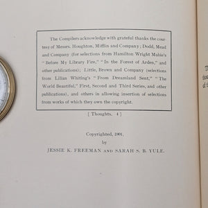 Thoughts by Ladies of Fabiola Hospital Association (RARE Decorative Binding), 1901 📜🏥✨