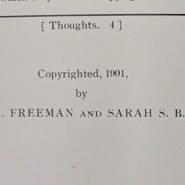 Thoughts by Ladies of Fabiola Hospital Association (RARE Decorative Binding), 1901 📜🏥✨