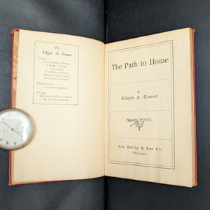 The Path to Home by Edgar A. Guest (First Edition with Inscription), 1919 🏡📜👨‍👩‍👧‍👦