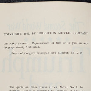 Triumph and Tragedy, by Winston S. Churchill, (RARE, First American Edition), 1953 ⚔️📜🏆