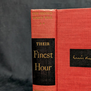 Their Finest Hour, by Winston S. Churchill, (RARE, First American Edition), 1949 📜⚔️🇬🇧