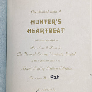 Hunter's Heartbeat by Lionel A.H. Hartley (Signed Limited Edition No. 928), 1985 🦒🌍🦆