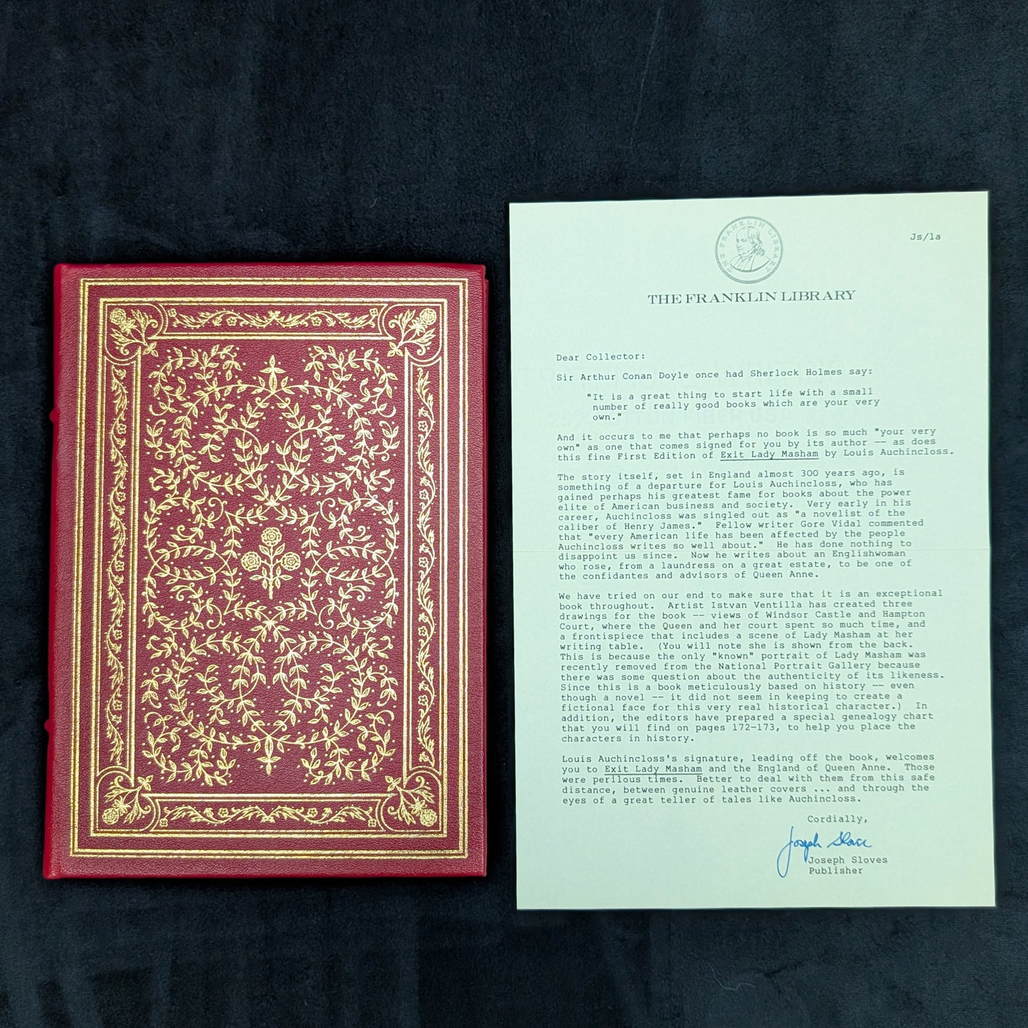 Exit Lady Masham, Signed First Edition, 1983