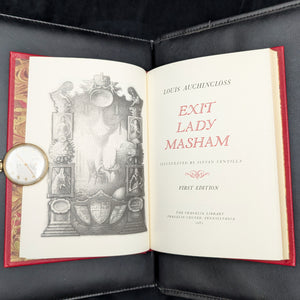 Exit Lady Masham by Louis Auchincloss (Signed Limited First Edition), 1983 📜✍️👑