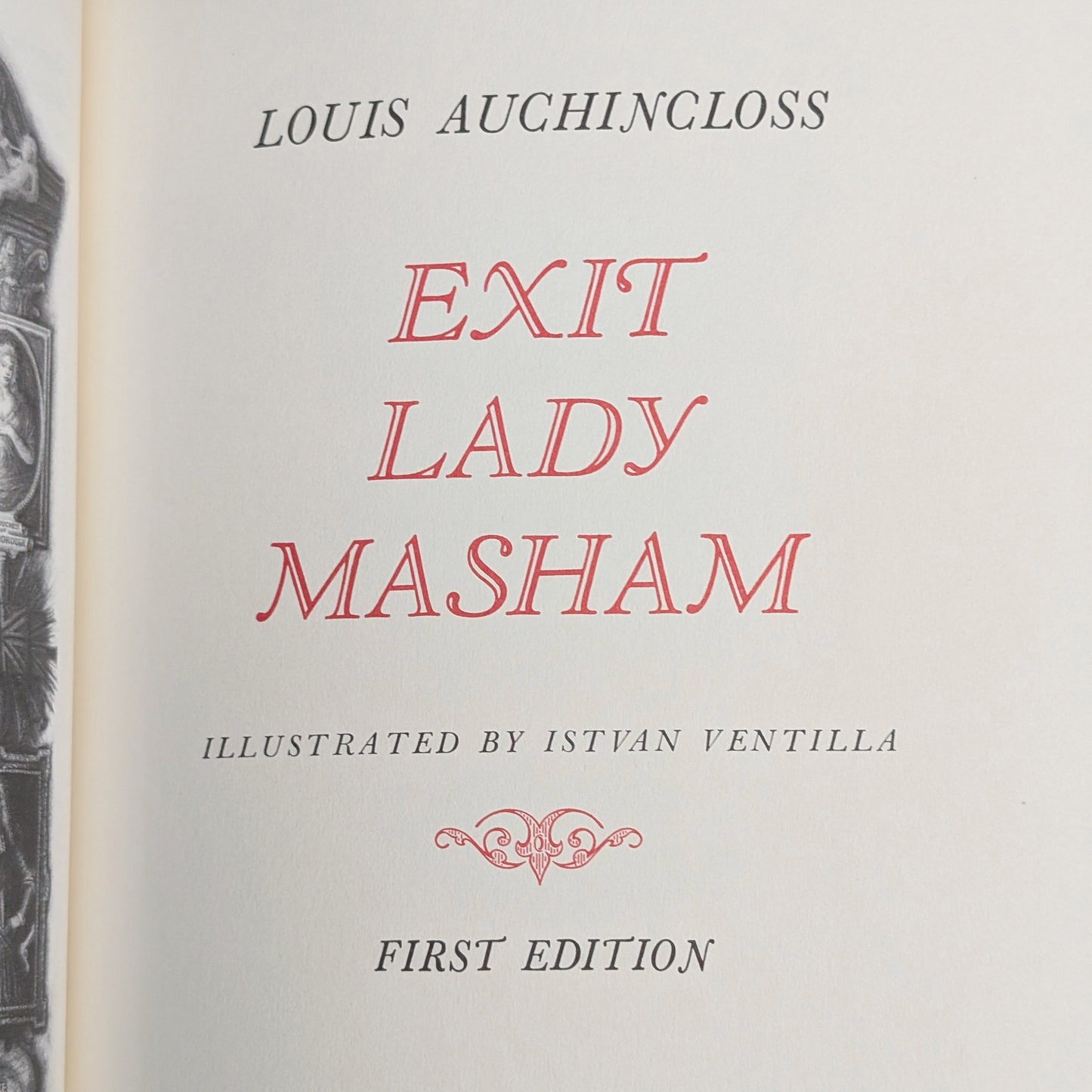 Exit Lady Masham, Signed First Edition, 1983