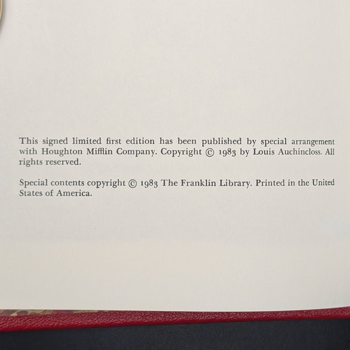 Exit Lady Masham, Signed First Edition, 1983