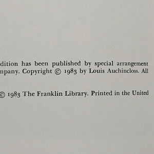 Exit Lady Masham by Louis Auchincloss (Signed Limited First Edition), 1983 📜✍️👑