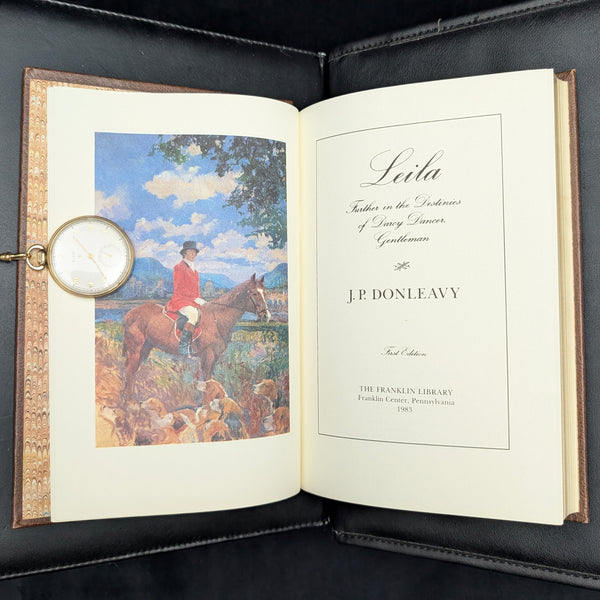 Leila by J.P. Donleavy (Signed First Edition), 1983 📜✍️🎩