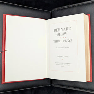 Bernard Shaw: Three Plays by Bernard Shaw (The Franklin Library Limited Edition), 1979 🎭📚📜
