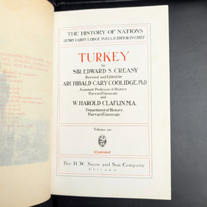 The History of Nations: Turkey (Volume XIV), 1910 🇹🇷📜🏛️