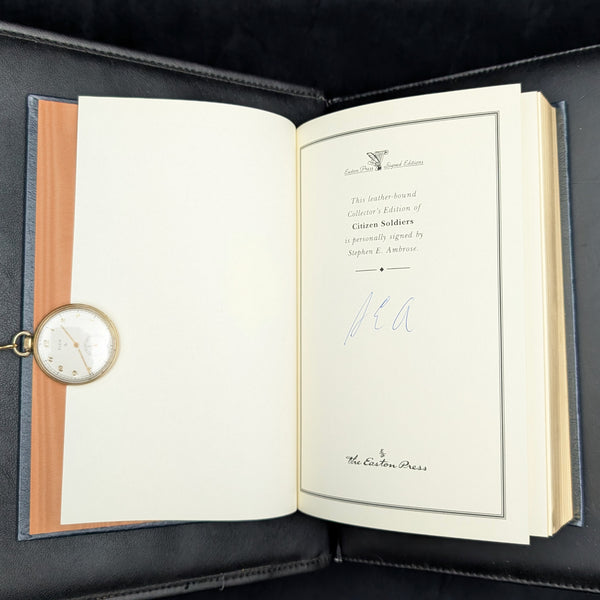 Citizen Soldiers by Stephen E. Ambrose (Signed Collectors Edition), 1997 📜✍️🎖️