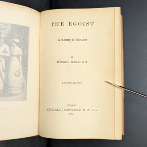 The Egoist by George Meredith (1905), with The White House Library Tag 📜🇺🇸🏛️