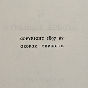 The Egoist by George Meredith (1905), with The White House Library Tag 📜🇺🇸🏛️