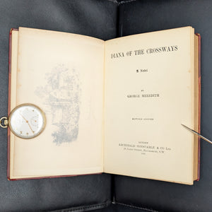 Diana of the Crossways by George Meredith (1905), with The White House Library Tag 📜🇺🇸🏛️