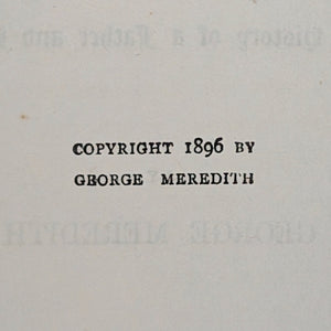 George Meredith, "The Ordeal of Richard Feverel" (Rare Revised Edition), 1905 📜✨📖