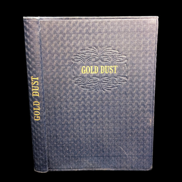 Cover of the book 'Gold Dust', featuring embossed title and author's name on a patterned background.