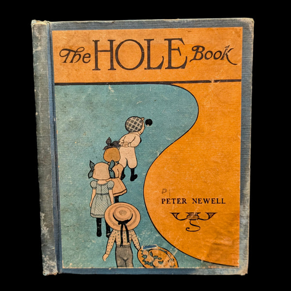 Cover of 'The Hole Book' by Peter Newell, featuring illustrations of a child and a hole on the page.