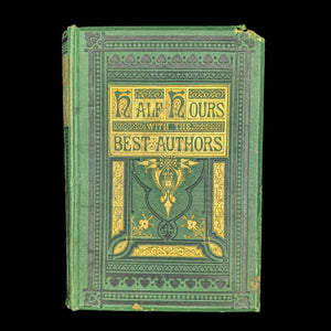 Half-Hours With The Best Authors, by Charles Knight (ed.), (Decorative Binding, Illustrated), Undated 📜✍️🇬🇧