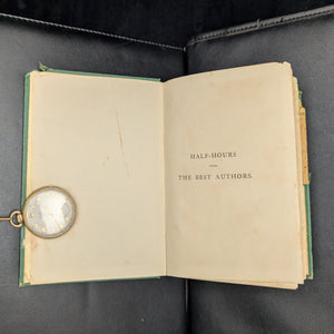 Half-Hours With The Best Authors, by Charles Knight (ed.), (Decorative Binding, Illustrated), Undated 📜✍️🇬🇧