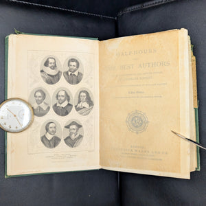 Half-Hours With The Best Authors, by Charles Knight (ed.), (Decorative Binding, Illustrated), Undated 📜✍️🇬🇧