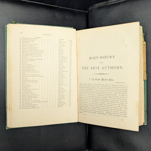 Half-Hours With The Best Authors, by Charles Knight (ed.), (Decorative Binding, Illustrated), Undated 📜✍️🇬🇧