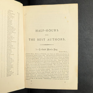 Half-Hours With The Best Authors, by Charles Knight (ed.), (Decorative Binding, Illustrated), Undated 📜✍️🇬🇧