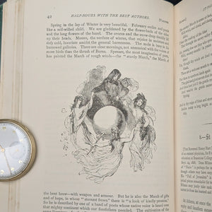 Half-Hours With The Best Authors, by Charles Knight (ed.), (Decorative Binding, Illustrated), Undated 📜✍️🇬🇧