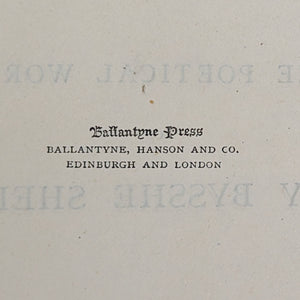 The Poetical Works of Percy Bysshe Shelley by Percy Bysshe Shelley (Lansdowne Poets Edition), Undated 📜✨✒️