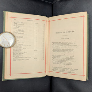 The Poems of Goethe by Johann Wolfgang von Goethe (Crowell's Red Line Poets Edition), 1882 📜✨🇩🇪