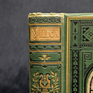 The Poetical Works of John Milton, by John Milton, (Illustrated, Decorative Binding), 1872 ✒️📜🏛️