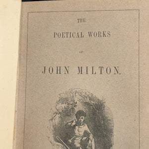 The Poetical Works of John Milton, by John Milton, (Illustrated, Decorative Binding), 1872 ✒️📜🏛️
