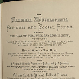 The National Encyclopedia of Business and Social Forms by James D. McCabe (RARE Illustrated Edition), 1881 📜🎩🕰️