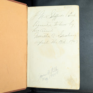 The Footprints of Time by Chapels Bancroft (RARE Multi-Layered Provenance), 1878 📜🇺🇸🏛️