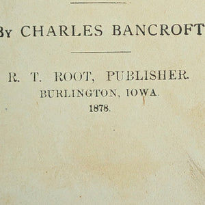 The Footprints of Time by Chapels Bancroft (RARE Multi-Layered Provenance), 1878 📜🇺🇸🏛️